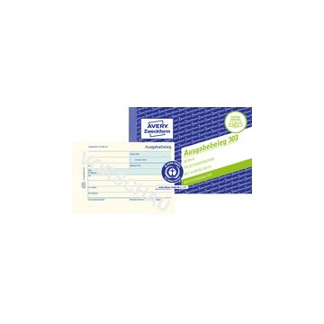 AVERY Zweckform Formularbuch "Ausgabebeleg", A6 quer, gelb