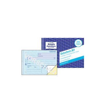 AVERY Zweckform Formularbuch "Gutschein", A6 quer