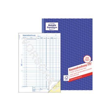 AVERY Zweckform Formularbuch "Kassenabrechnung", SD, A4