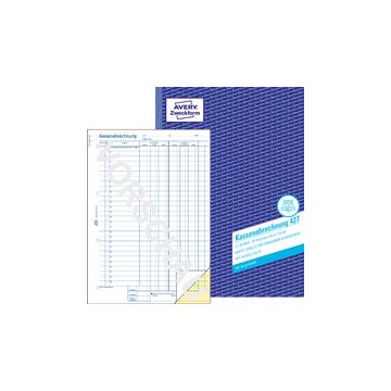 AVERY Zweckform Formularbuch "Kassenabrechnung mit MwSt", A4