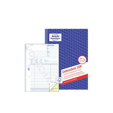 AVERY Zweckform Formularbuch "Lieferschein", SD, 4+1 GRATIS