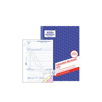 AVERY Zweckform Formularbuch "Lohnarbeit-Nachweis", SD, A5
