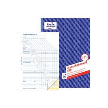 AVERY Zweckform Formularbuch "Tages-/Regiebericht", A4