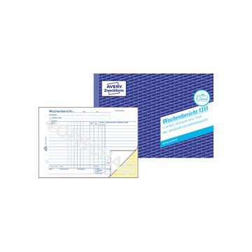 AVERY Zweckform Formularbuch "Wochenbericht", A5 quer