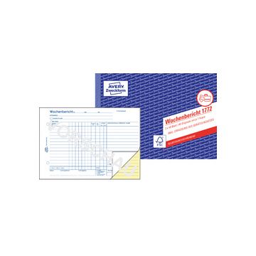 AVERY Zweckform Formularbuch "Wochenbericht", SD, A5 quer