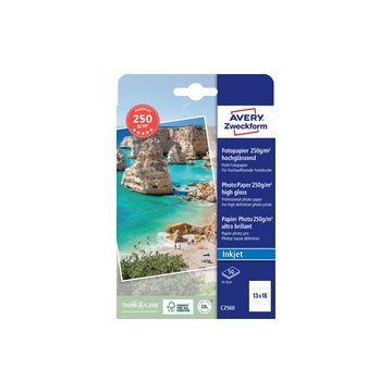 AVERY Zweckform Papier photo Inkjet PREMIUM, 13 x 18 cm AVERY Zweckform Papier photo Inkjet PREMIUM, 13 x 18 cm