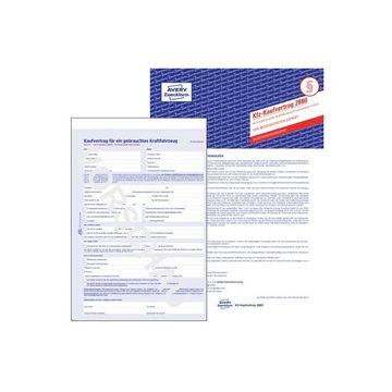 AVERY Zweckform Vordruck "Kaufvertrag für KFZ", 4-fach, A4 x5