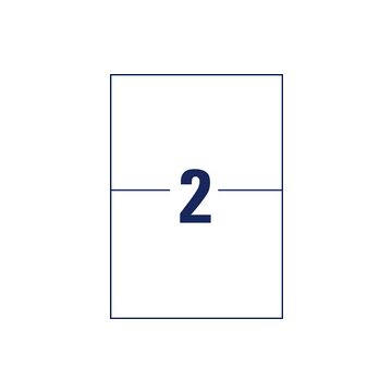 AVERY Zweckform Étiquette d'expédition, 210 x 148 mm, blanc