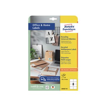 AVERY Zweckform Étiquette multi-usage recyclée Home Office
