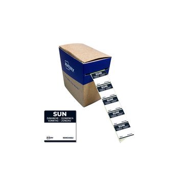 AVERY Étiquette jour SUN, 25 x 25 mm, noir