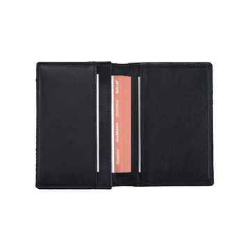 Alassio Etui pour cartes de visite, cuir, noir
