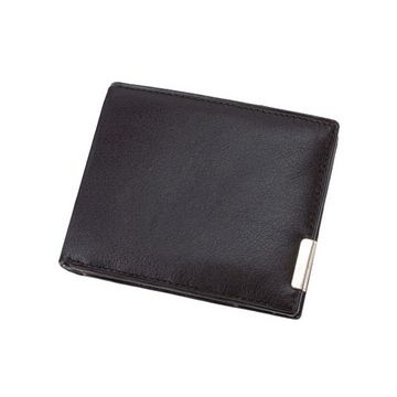 Alassio Portefeuille, format paysage, cuir, noir