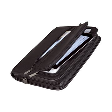 Alassio Serviette classeur "CARPO", A4, cuir nappa, noir