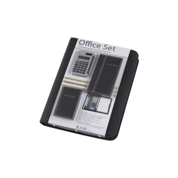 Alassio Serviette classeur "Office Set", noir