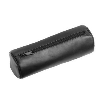 Alassio Trousse ronde XXL, en cuir, noir