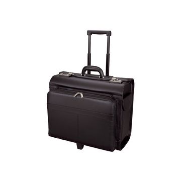 Alassio Valise pour pilotes "SAN REMO", en similicuir, noir