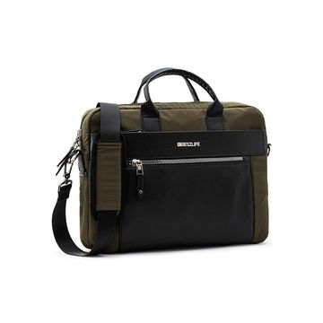 BESTLIFE Business Sacoche pour laptop ALYA, vert foncé/noir