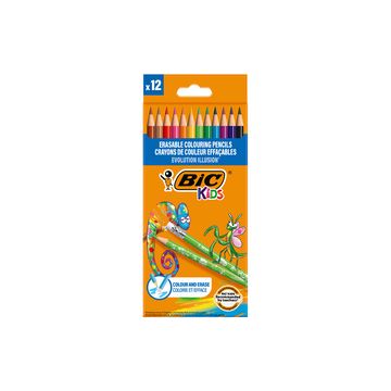 BIC KIDS Crayon de couleur EVOLUTION ILLUSION, gommable