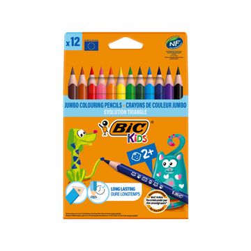 BIC KIDS Crayons de couleur triangulaires Evolution Triangle