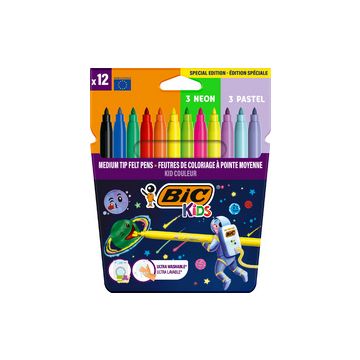 BIC KIDS Feutre Cosmo, étui en carton de 12