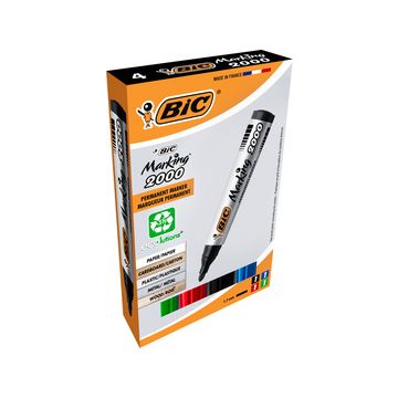 BIC Marqueur permanent 2000 Ecolutions, pointe ogive, étui
