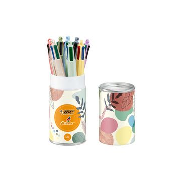 BIC Stylo à bille 4 Colours Mineral Tones, boîte de 8