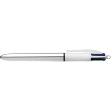 BIC Stylo à bille 4 Colours Shine, 0,32 mm, argent