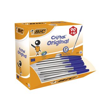 BIC Stylo à bille Cristal Original, VALUE PACK, bleu