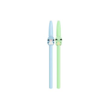 BIC Stylo à bille Cristal Pastel Figurines, bleu & vert