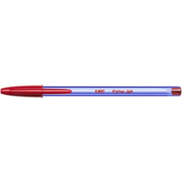 BIC Stylo à bille Cristal Soft, rouge