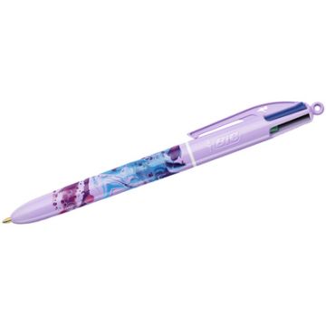 BIC Stylo à bille rétractable 4 Colours Hydro