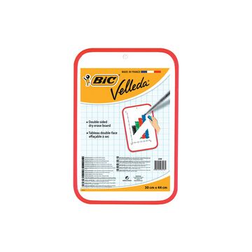 BIC Tableau blanc Velleda, 2 faces, dimensions: 300 x 440 mm