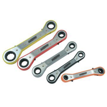 BRÜDER MANNESMANN Kit de clé polygonale à cliquet, 5 pièces