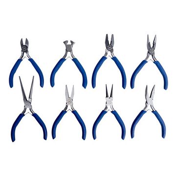 BRÜDER MANNESMANN Kit de pinces pour électronique, 8 pièces