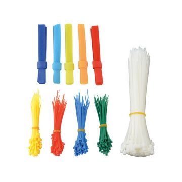 BRÜDER MANNESMANN Set d'attaches de câble & de bandes