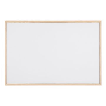 Bi-Office Tableau blanc, cadre en bois, (L)900 x (H)600 mm