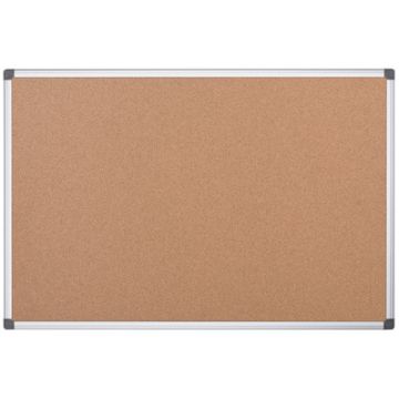 Bi-Office Tableau en liège "Maya", 600 x 450 mm, cadre alu