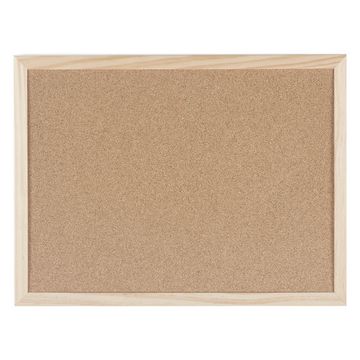 Bi-Office Tableau en liège avec cadre en bois, 900 x 600 mm