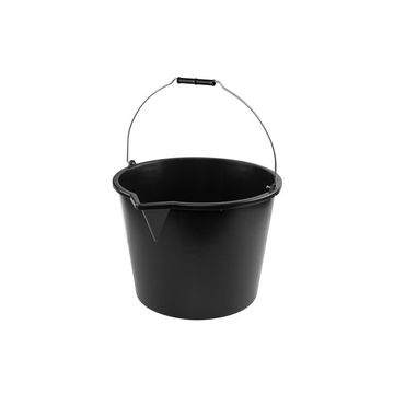 Bradas Seau avec bec verseur, 20 litres, PP, noir