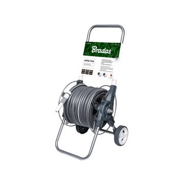 Bradas Dévidoir de tuyau WHITE SILVER PLUS, kit, 1/2", 20 m