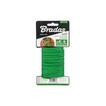 Bradas Fil de fer SOFT avec revêtement PVC, 5 mm x 4 m, vert