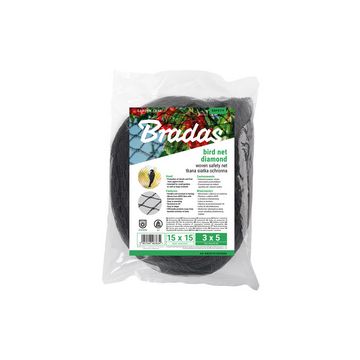 Bradas Filet de protection anti-oiseaux, 2 x 5 m, noir