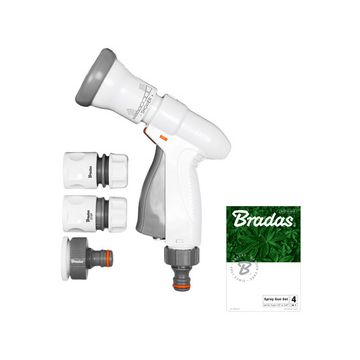 Bradas Kit de douchette de jardin SUPER SPRAY, gris/blanc