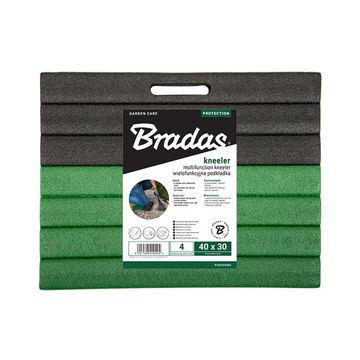 Bradas Planche pour genou, (L)400x(T)300x(H)40mm, noir/vert