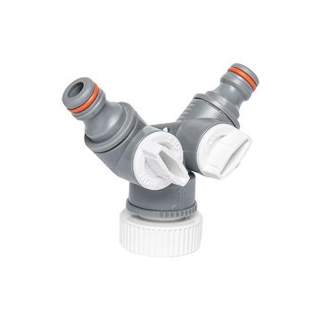 Bradas Sélecteur 2 circuits WHITE LINE avec nez de robinet