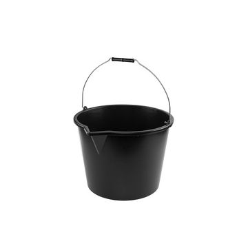 Bradas Seau avec bec verseur, 16 litres, PP, noir