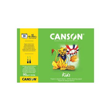 CANSON Bloc à dessin Kids, A2, 90 g/m2, 30 feuilles