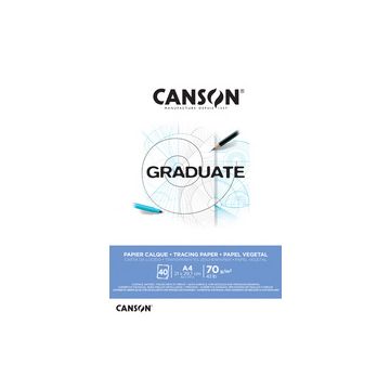 CANSON Bloc de calque GRADUATE, 70 g/m2, A4