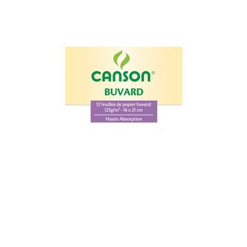 CANSON Buvard, 160 x 210 mm, 125 g/m2, blanc