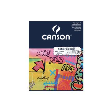CANSON Cahier à dessin, uni, 120 g/m2, 170 x 220 mm